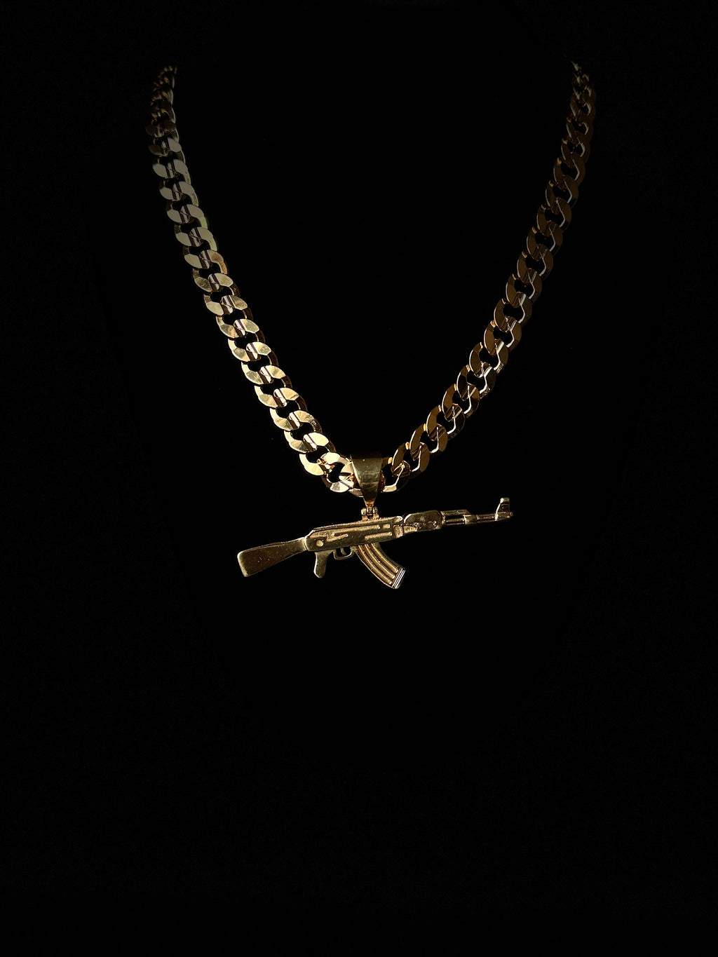 AK 47 Style Pendant And Chain
